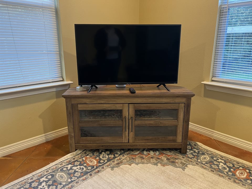 Roku TV in the living room and Firestick TV in the master.