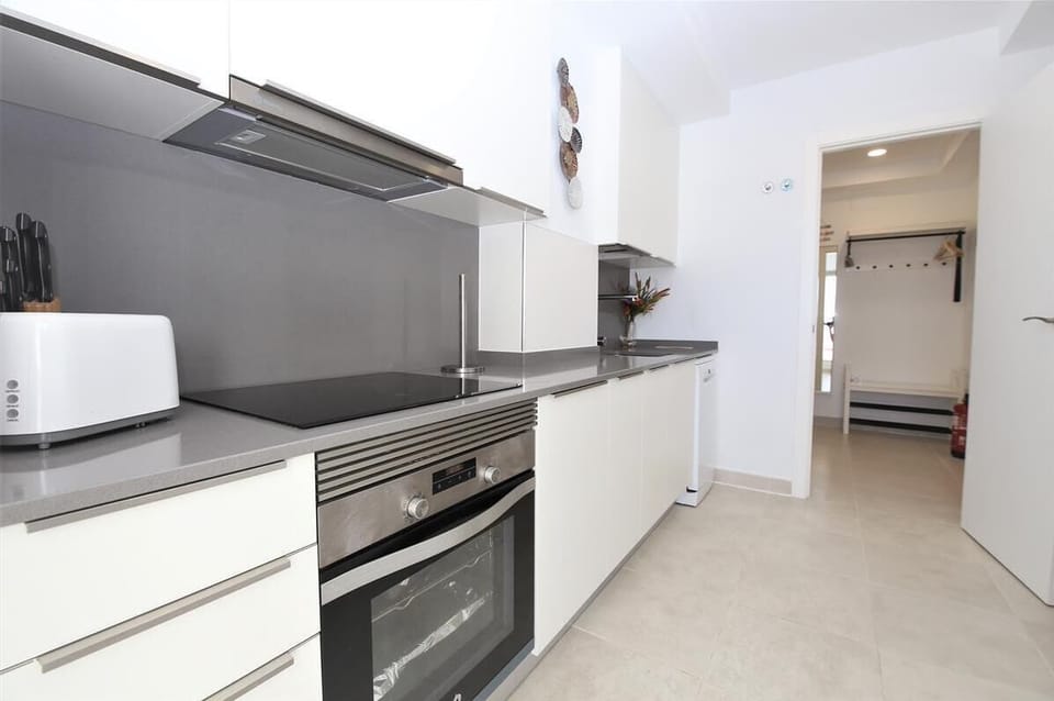 View of the modern kitchen from another angle
