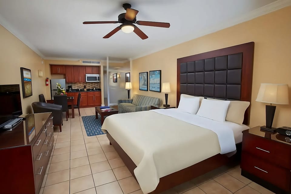 Settle in with a roomy suite layout and relaxing seating.