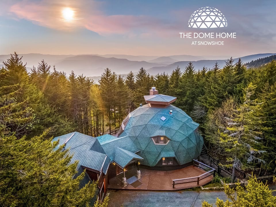 Welcome to our stunning geodesic dome nestled atop Snowshoe Mountain