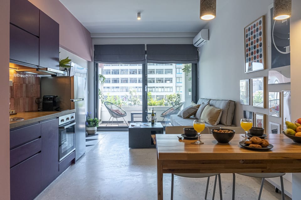 Living area with dining space 