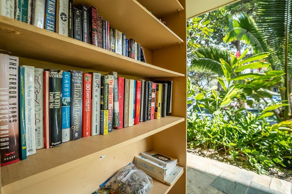 Take-one leave-one onsite community library.