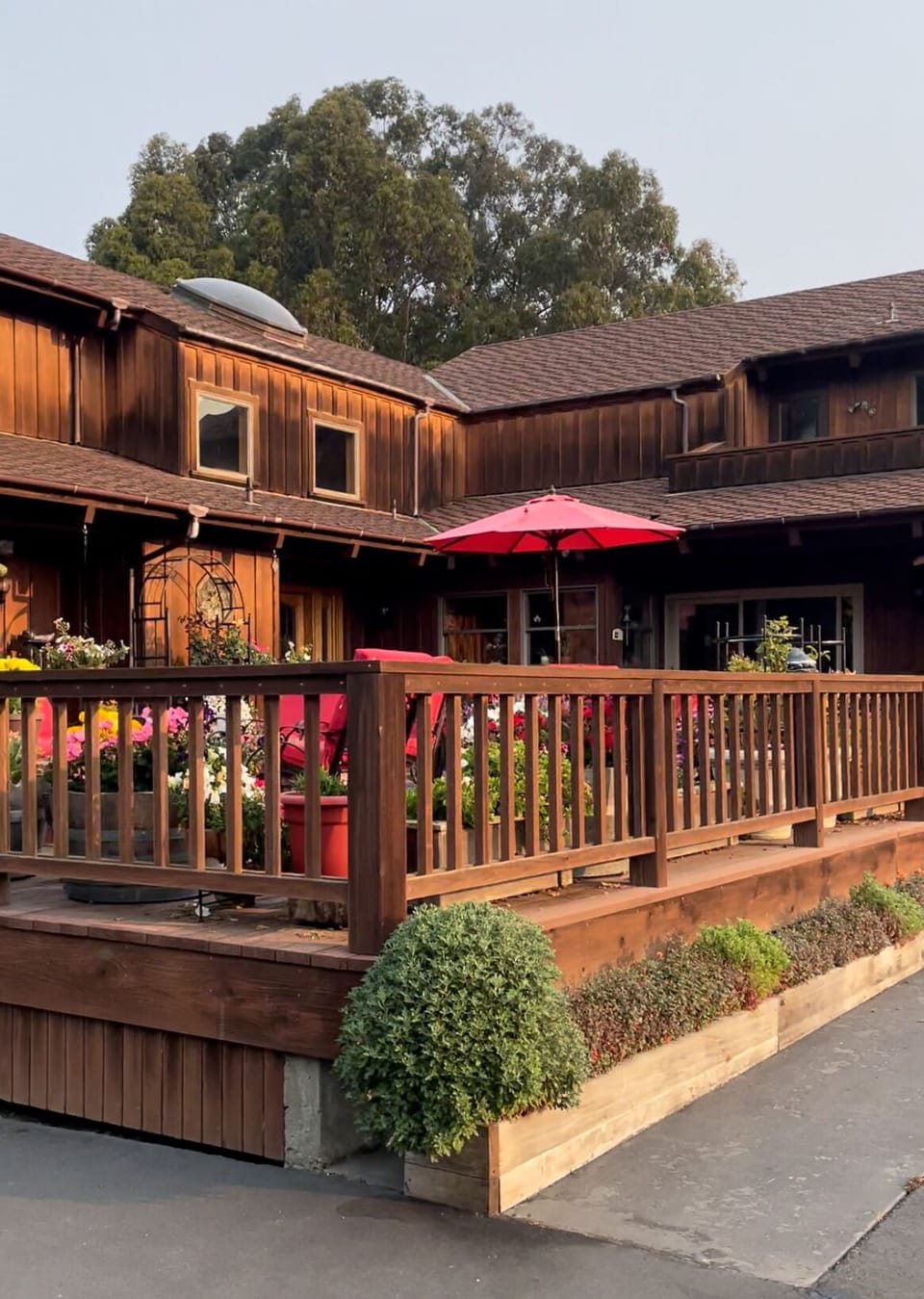 The front of the house