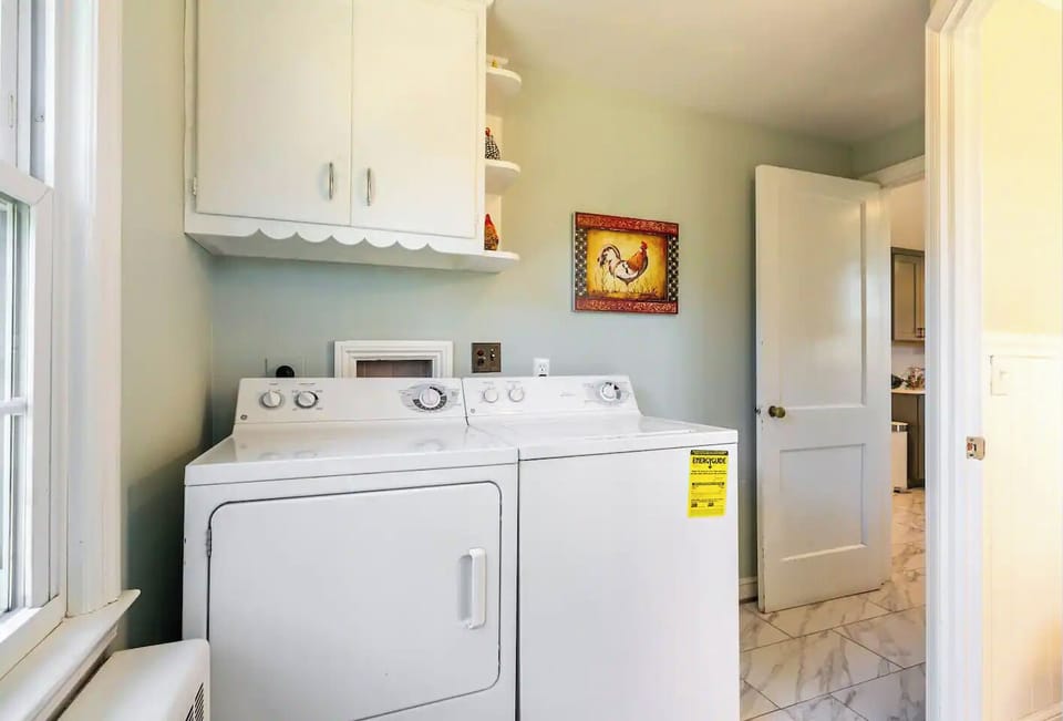 Convenient main-level laundry.