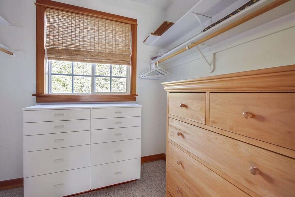 Master Bedroom Closet at Saltwater Snug