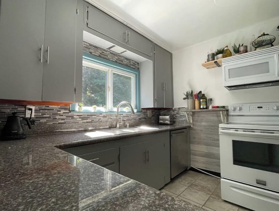 Kitchen stocked with all the essentials for meal preparation
