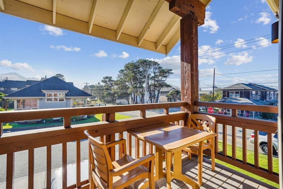 Upstairs Deck off the Dinning Area at The Lodges A1