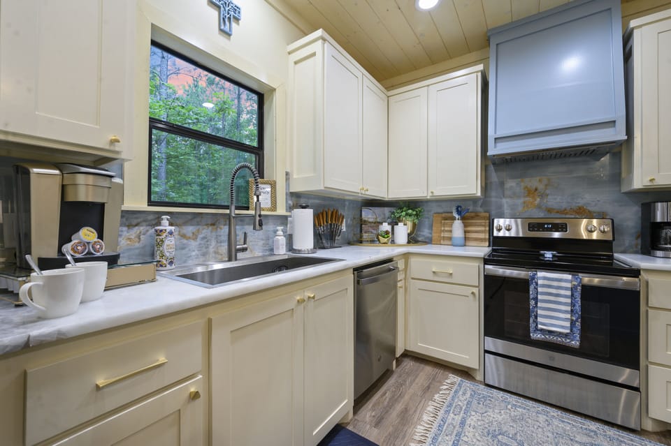 We offer a Keurig and Coffee Pot.  
