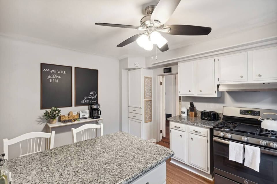 Whip up your favorites on the large, chef-preferred gas range with built-in griddle.