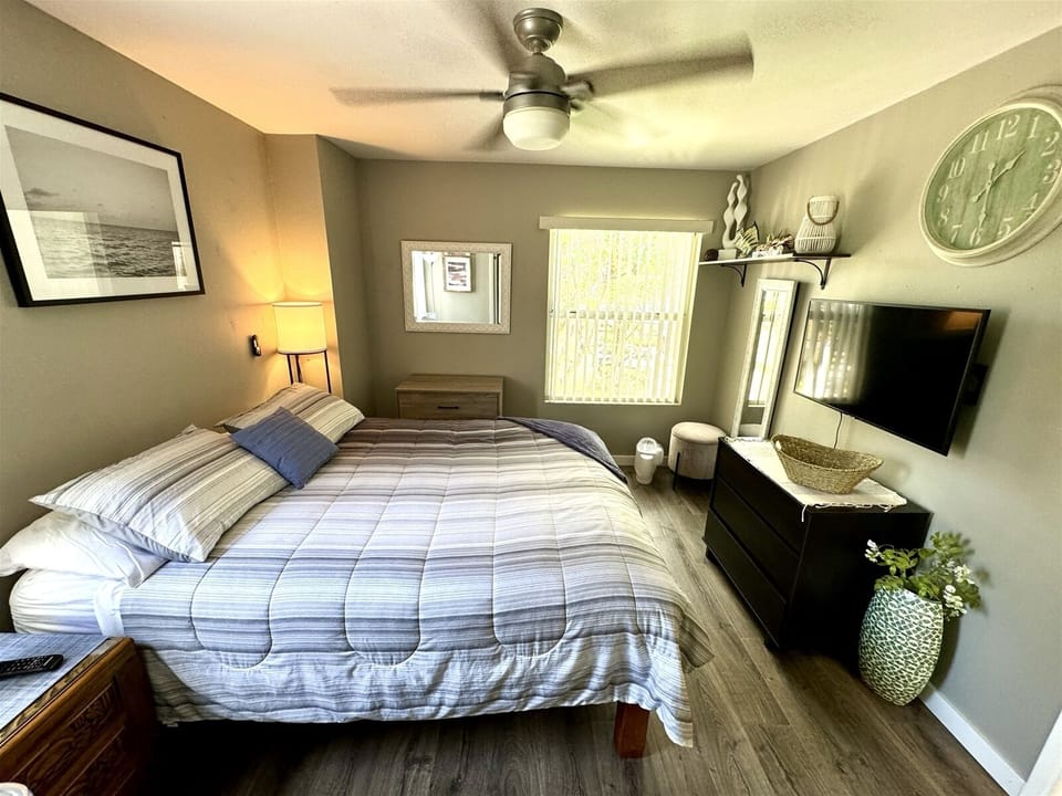 Queen sized bed