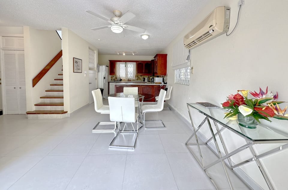 Dining area and kitchen