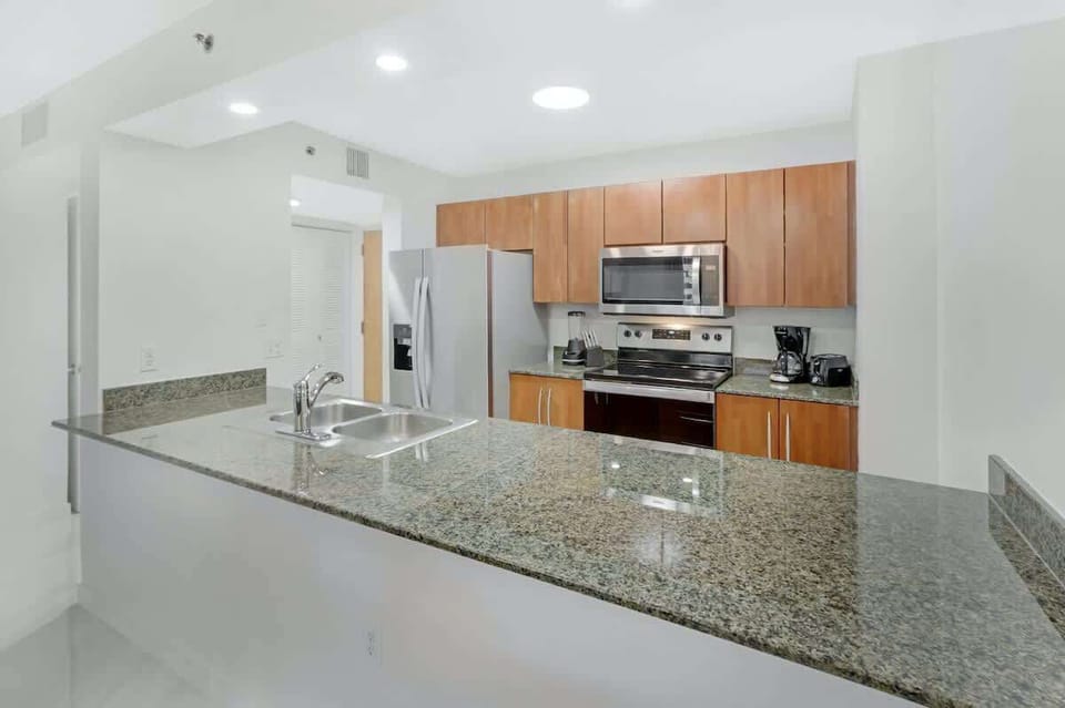 Fully-equipped kitchen.