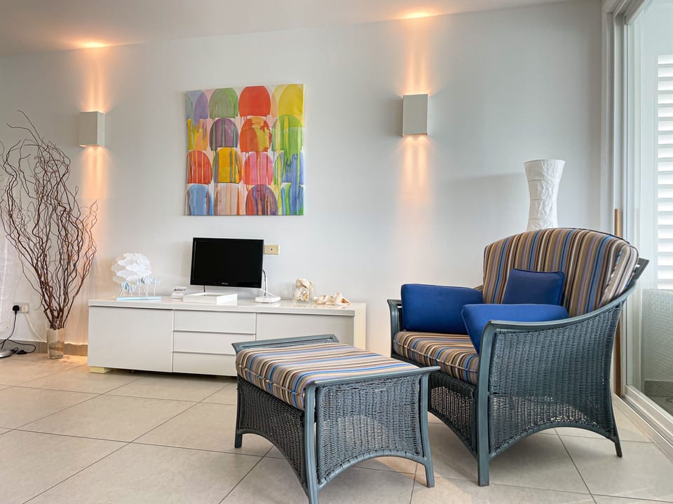 Open plan interior at Jolly Harbour villa rental, Antigua 