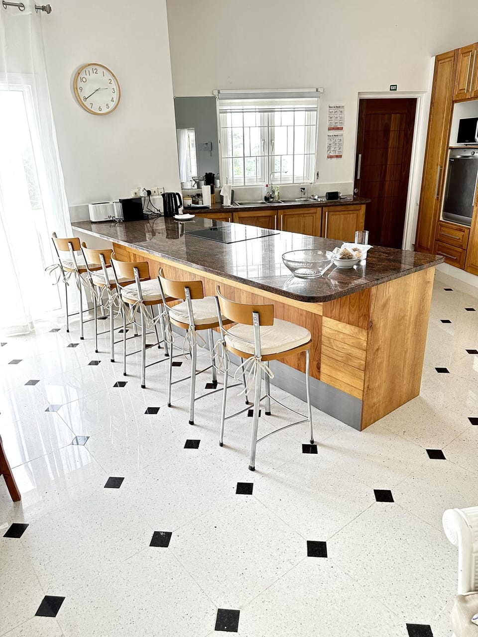 Kitchen counter designed for entertaining while you prepare gourmet meals