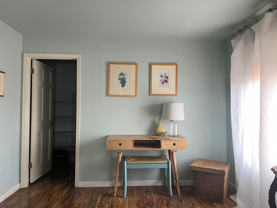 Desk space in master bedroom