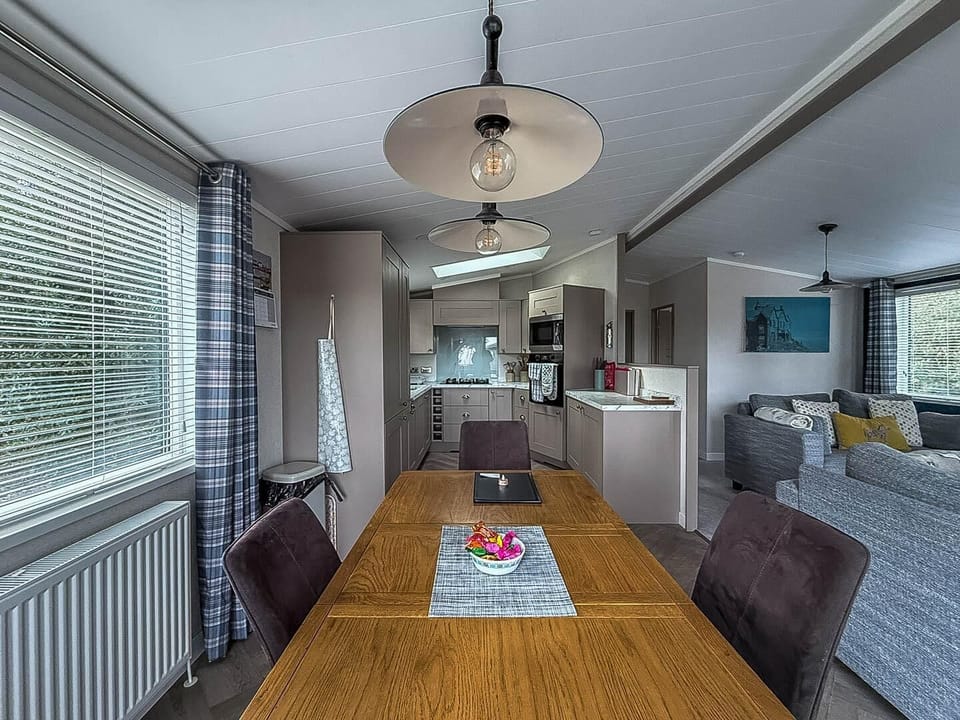 The lodge kitchen is perfect for whipping up quick meals during your weekend breaks.