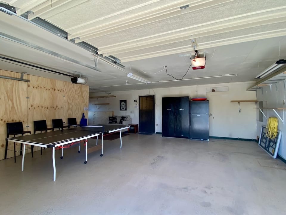 garage, extra fridge