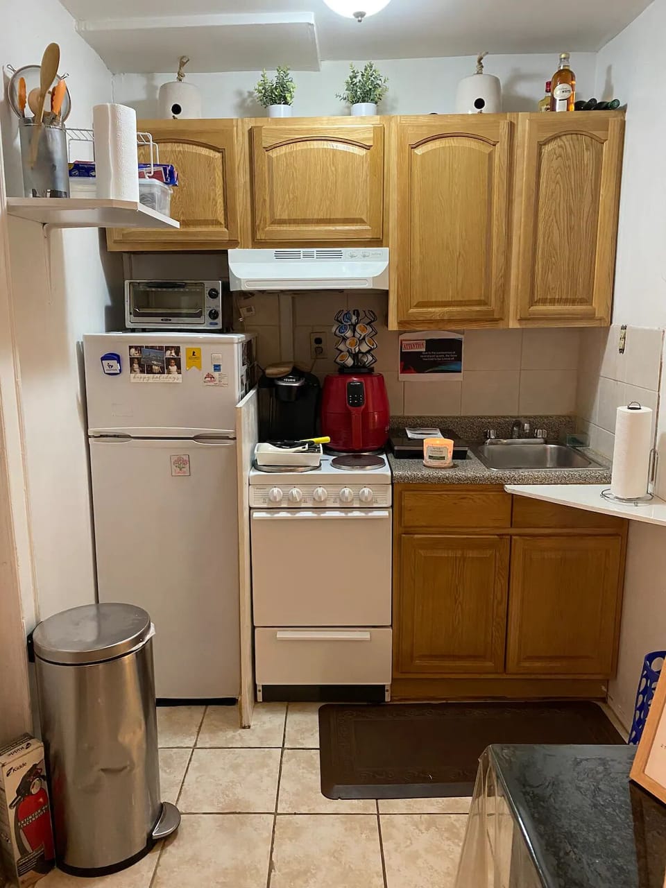 Fully stocked kitchen