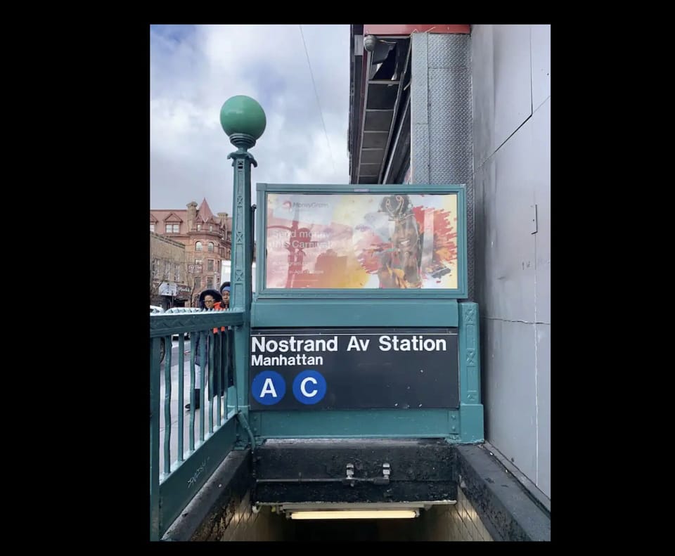5min walk to the A Express train (10 min to Manhattan)