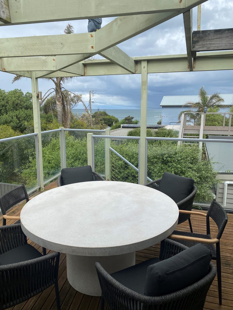 enjoy the view while having a BBQ on the decking with plenty of room.