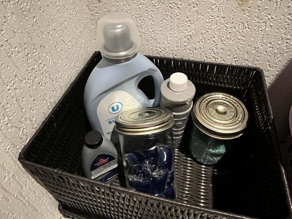 Complimentary Eco washing gel and fabric softener