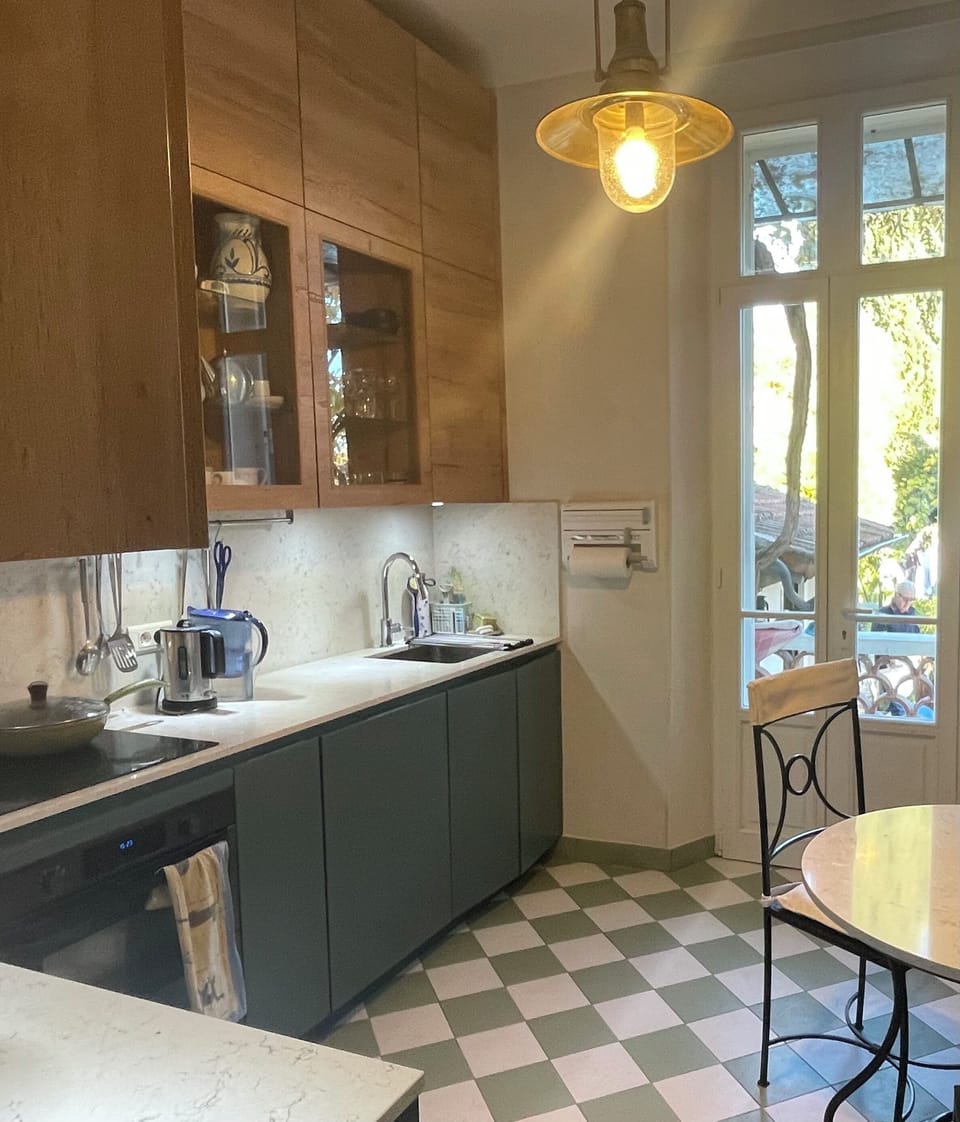 kitchen with access to patio