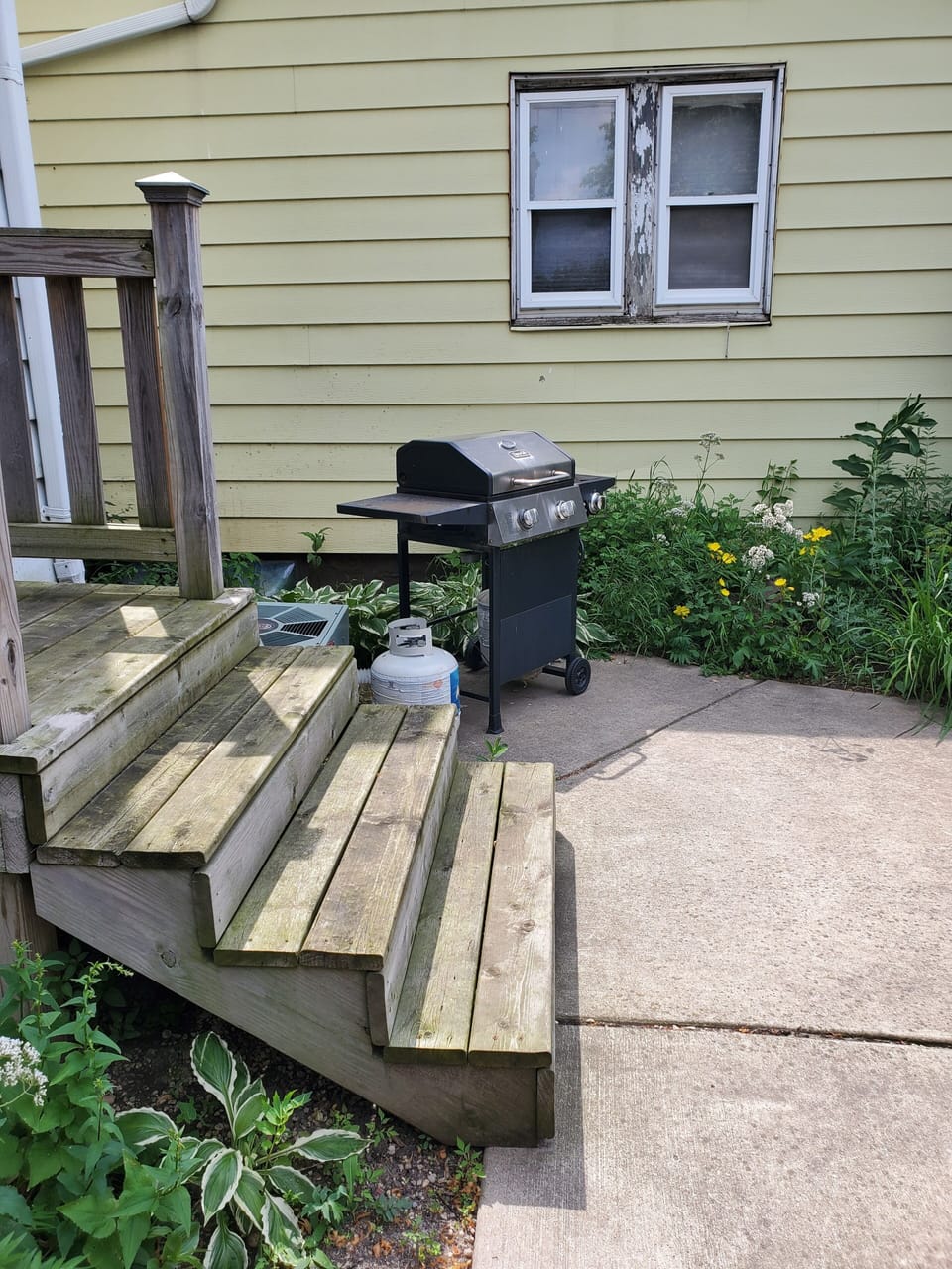 Grill on back patio