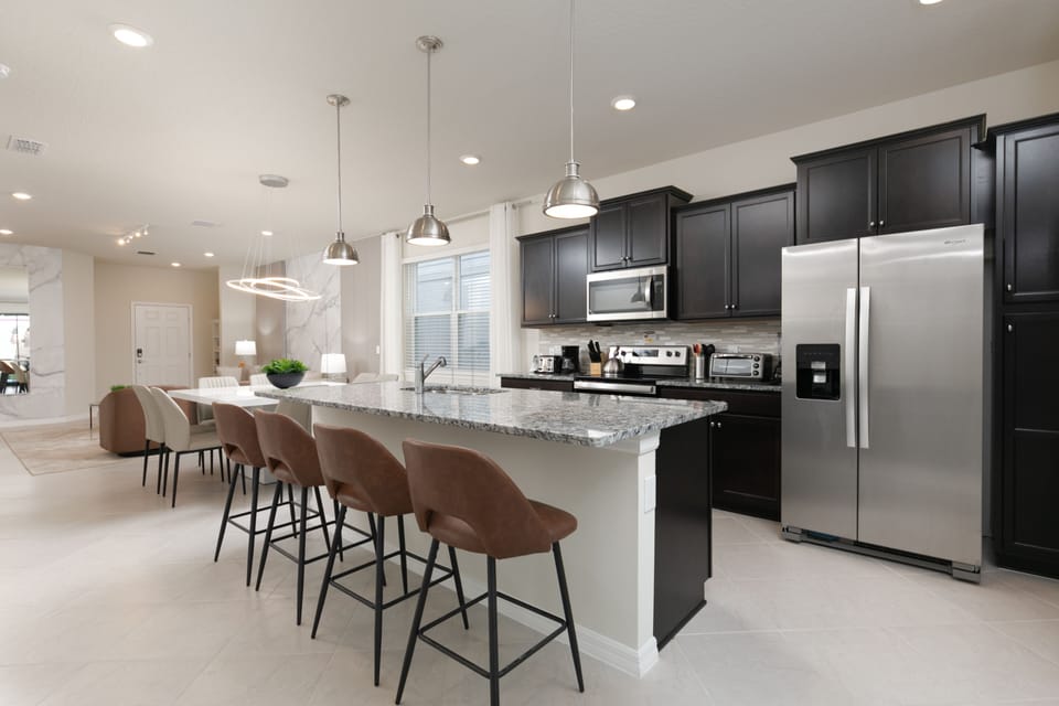 Ample space to prepare your own meals.