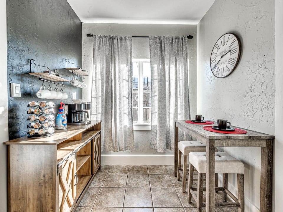 Enjoy a peaceful morning in our coffee corner.