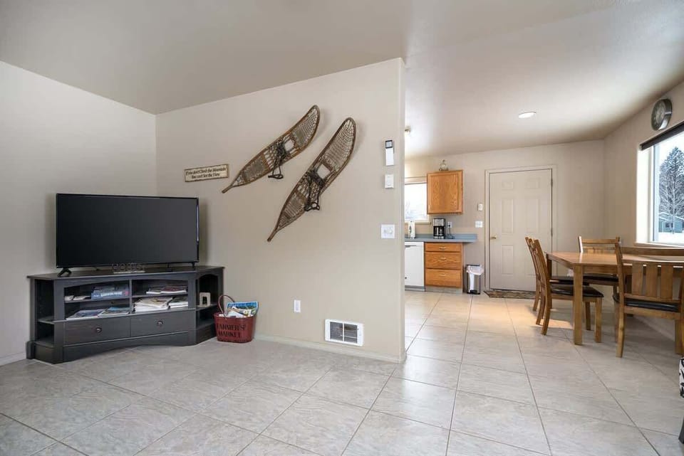 Dining and living area with amazing view!