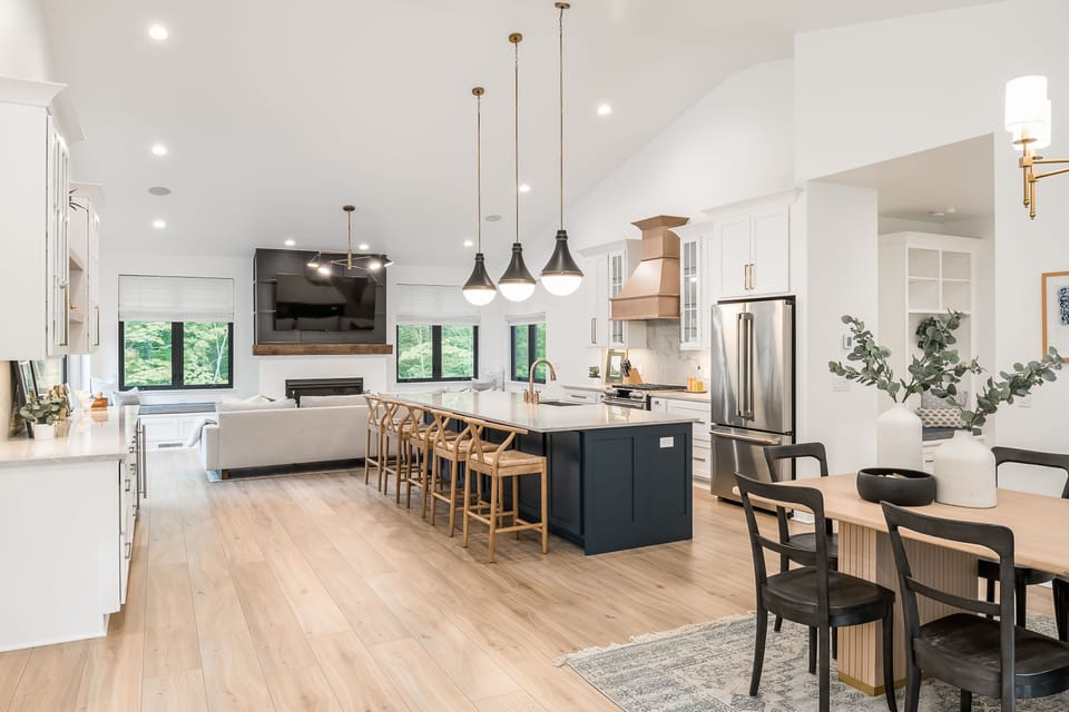 Cook for your whole group in this chef's kitchen — quartz counters, a massive island, and professional appliances ready to go.