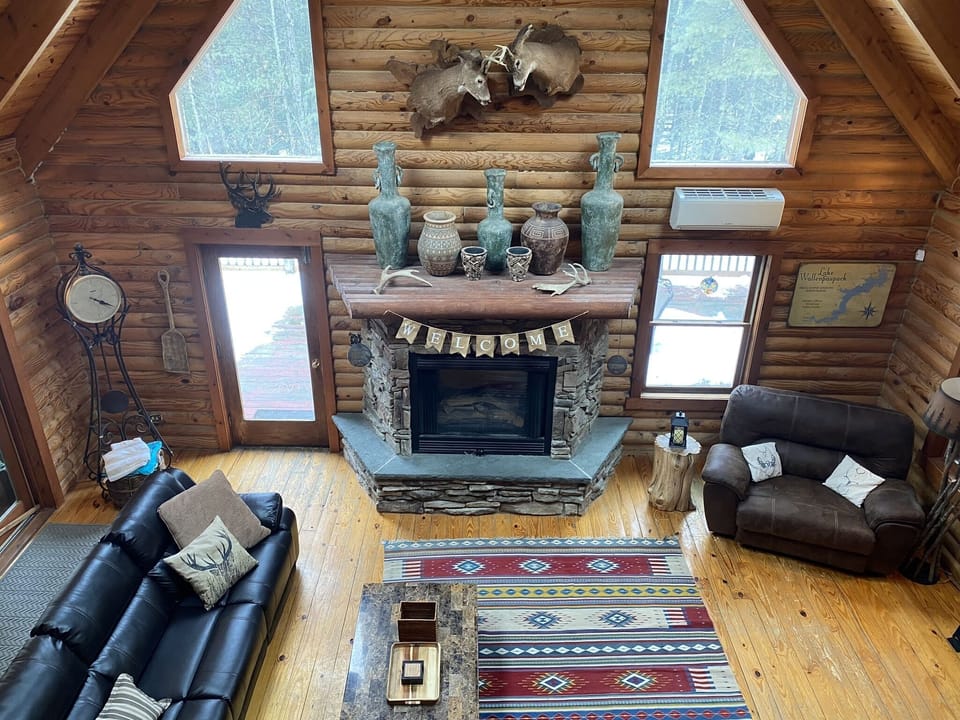 Picture from the loft - gas fireplace