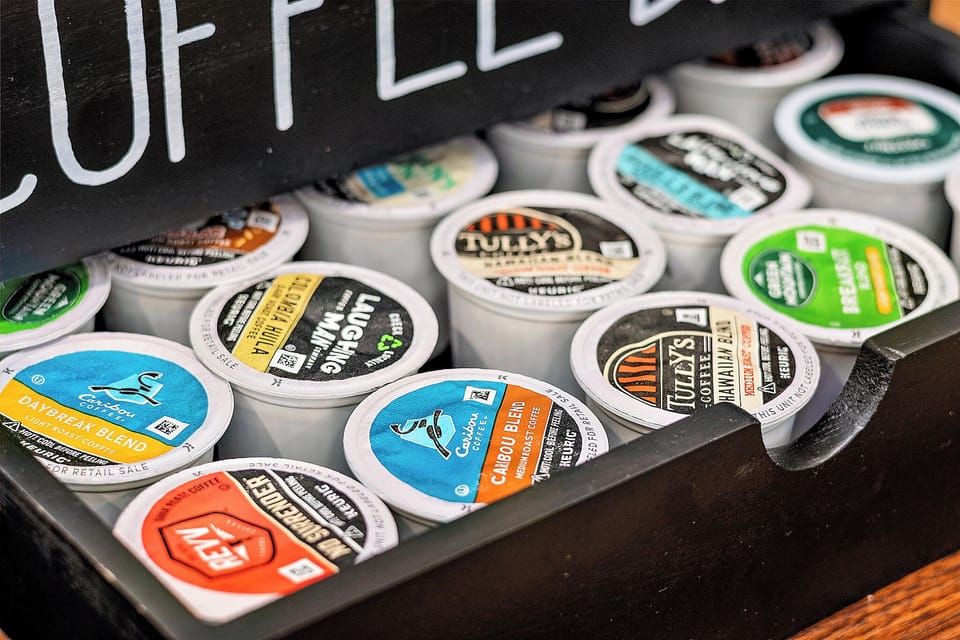 [Coffee] Rise & shine! Your private coffee station in the master is stocked with a variety of K-Cup flavors — from light roasts to bold blends. Help yourself and start your morning right!