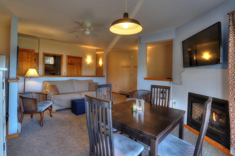 Dining and living area