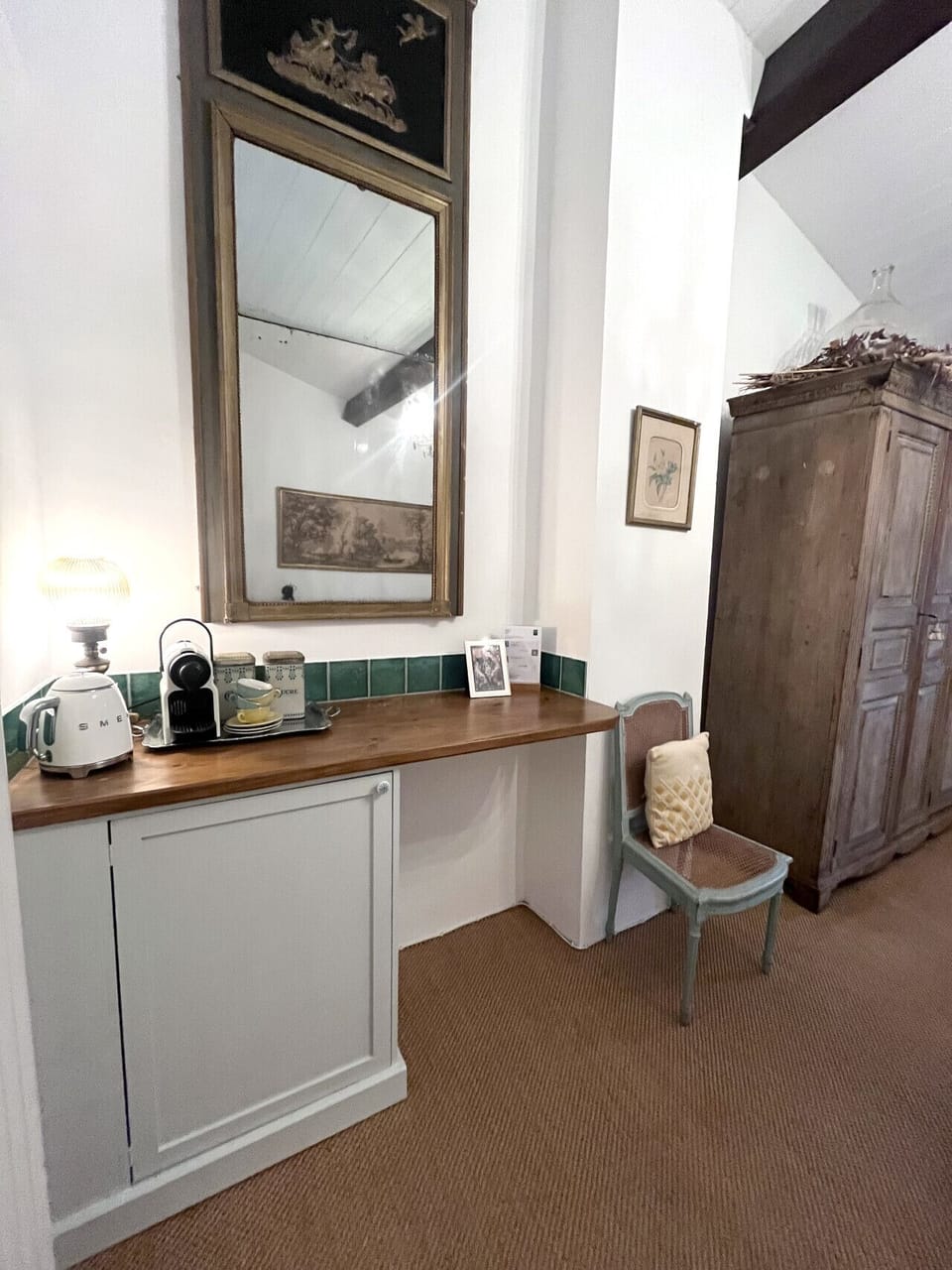 Master Bedroom includes plenty of space and great lighting with coffee and tea bar with refrigerator.