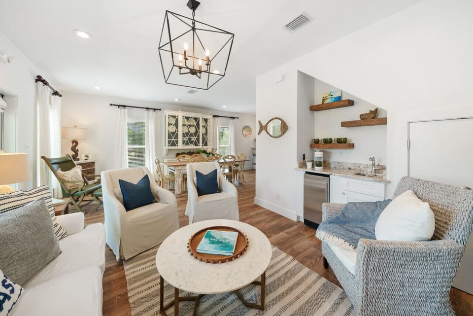 Beautifully furnished living room comfortable for a family of 10