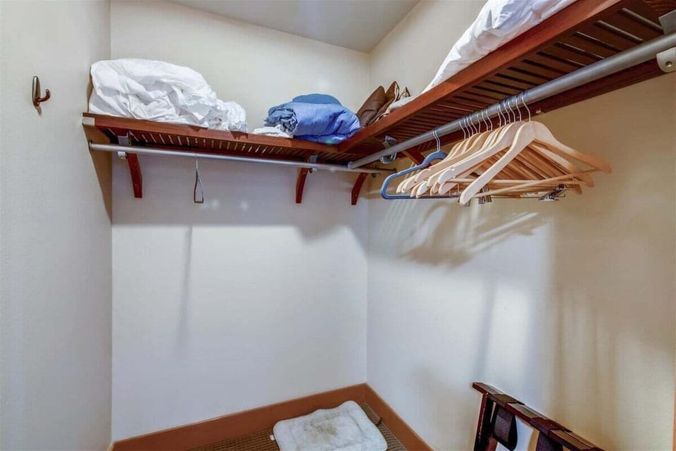 Master Bedroom Closet at The Lodges D1