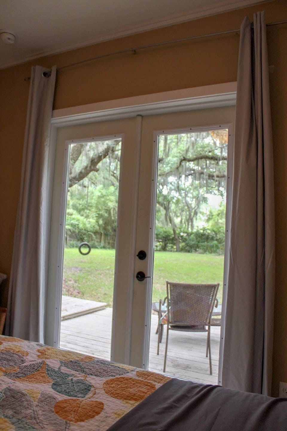 view from the master bedroom
