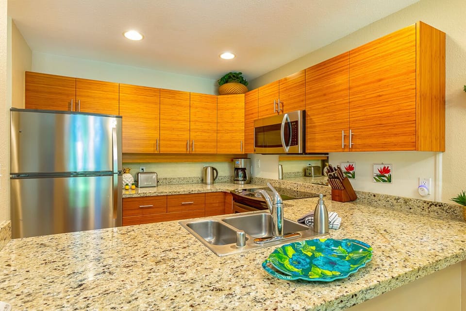 Enjoy preparing meals with the family in this spacious kitchen.