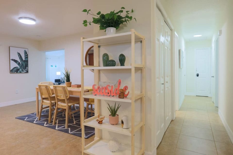View of dining room and hallway