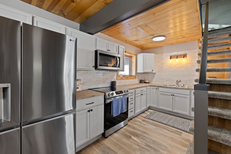 Fully stocked kitchen 
