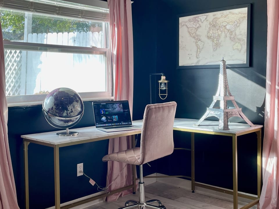 Dedicated workspace with lightening speed wifi