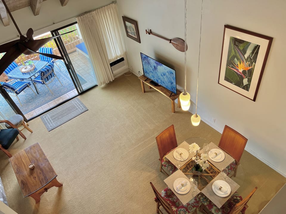 View from the loft area