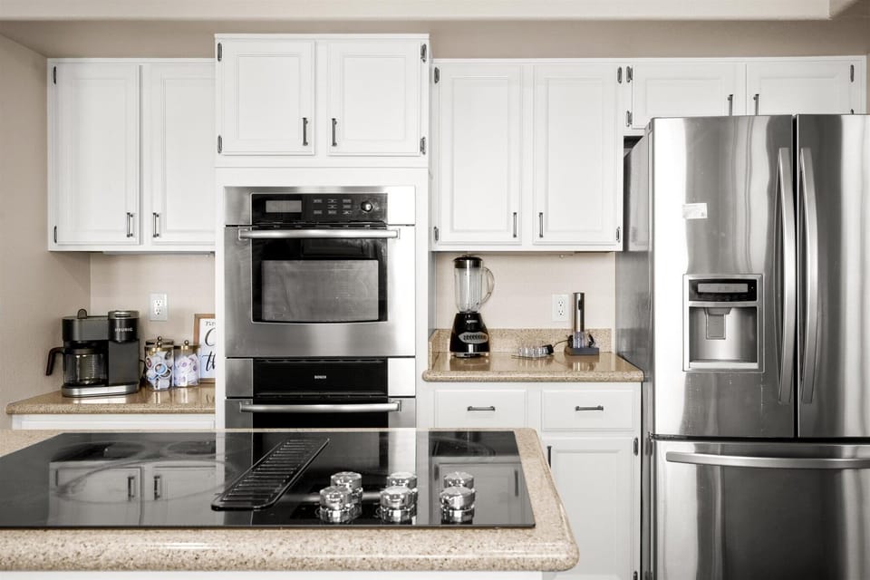 Fully stocked kitchen