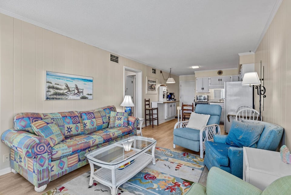 Open Dinning & Living Room & Kitchen Area