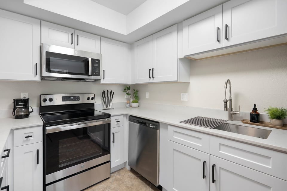 Fully stocked kitchen 