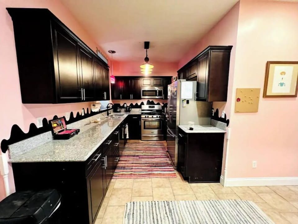 full kitchen with everything you need to make some good food (except the food!)