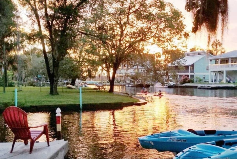 Beautiful sunsets from the river or house balconies