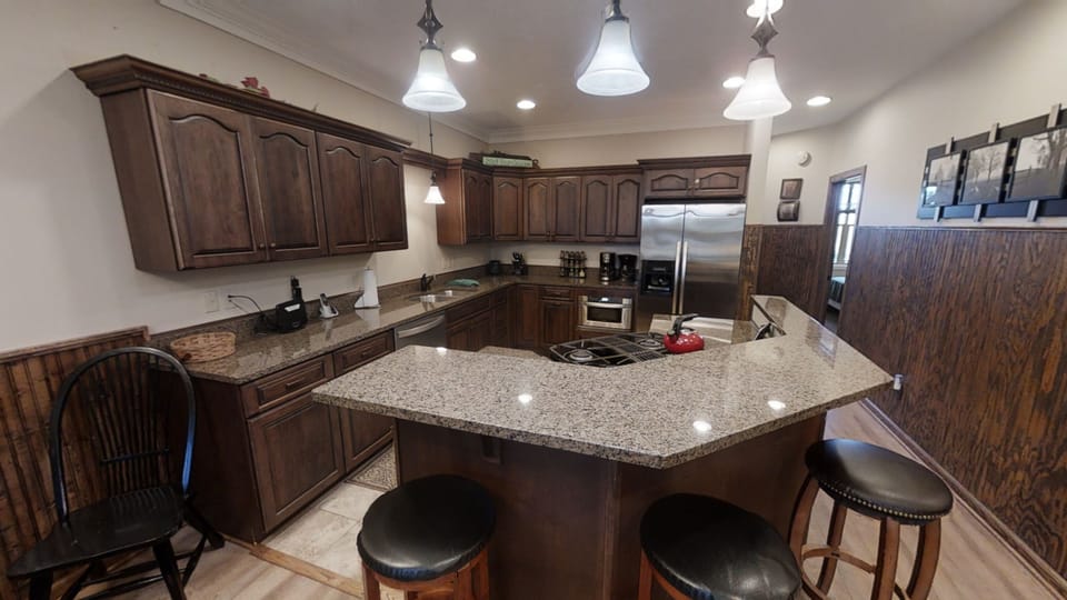 Indoors, Kitchen, Refrigerator, Kitchen Island, Furniture