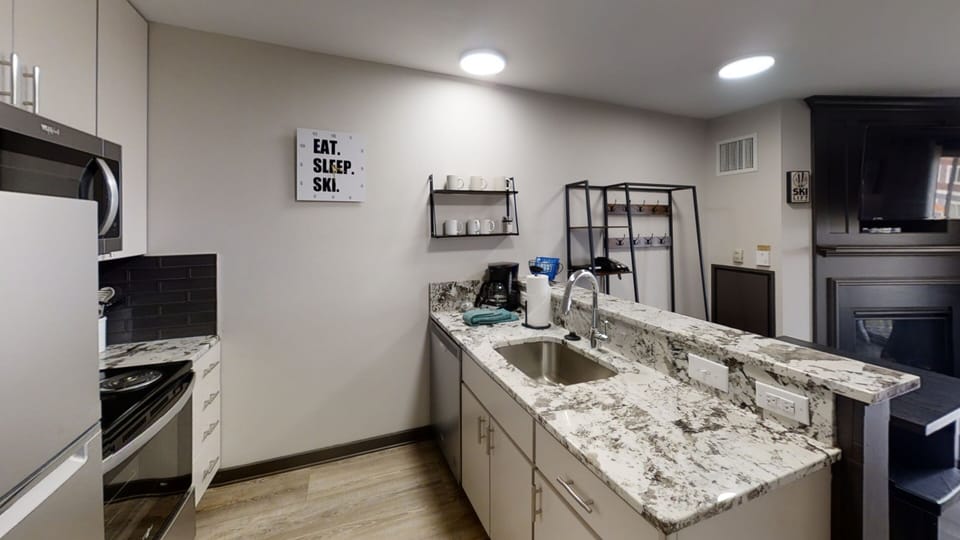 Sink Faucet, Sink, Kitchen, Indoors, Microwave